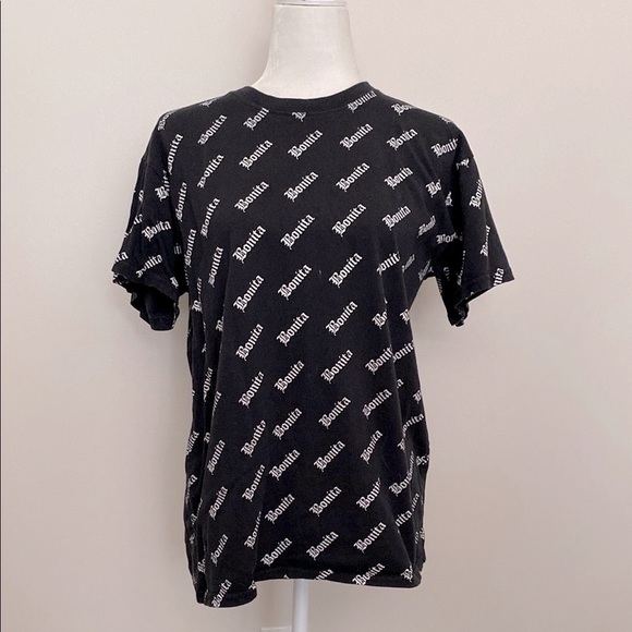 Viva La Bonita Black Graphic t-Shirt - Picture 1 of 7